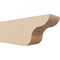 Ekena Millwork 4in. W x 6in. H x 16in. L Carmel Woodgrain TimberThane Rafter Tail, Primed Tan RFTUR04X06X16CARRCPR - alternate 1